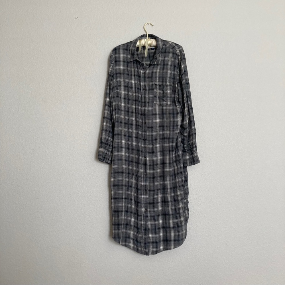 Button down striped dress